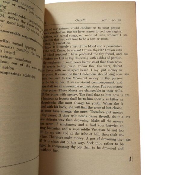 Othello Shakespeare Vintage 1957 Paperback Folger Library First Edition Classic. - Picture 4 of 14